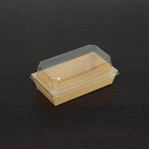 Sushi Tray Kraft  #2  Small + Lid
