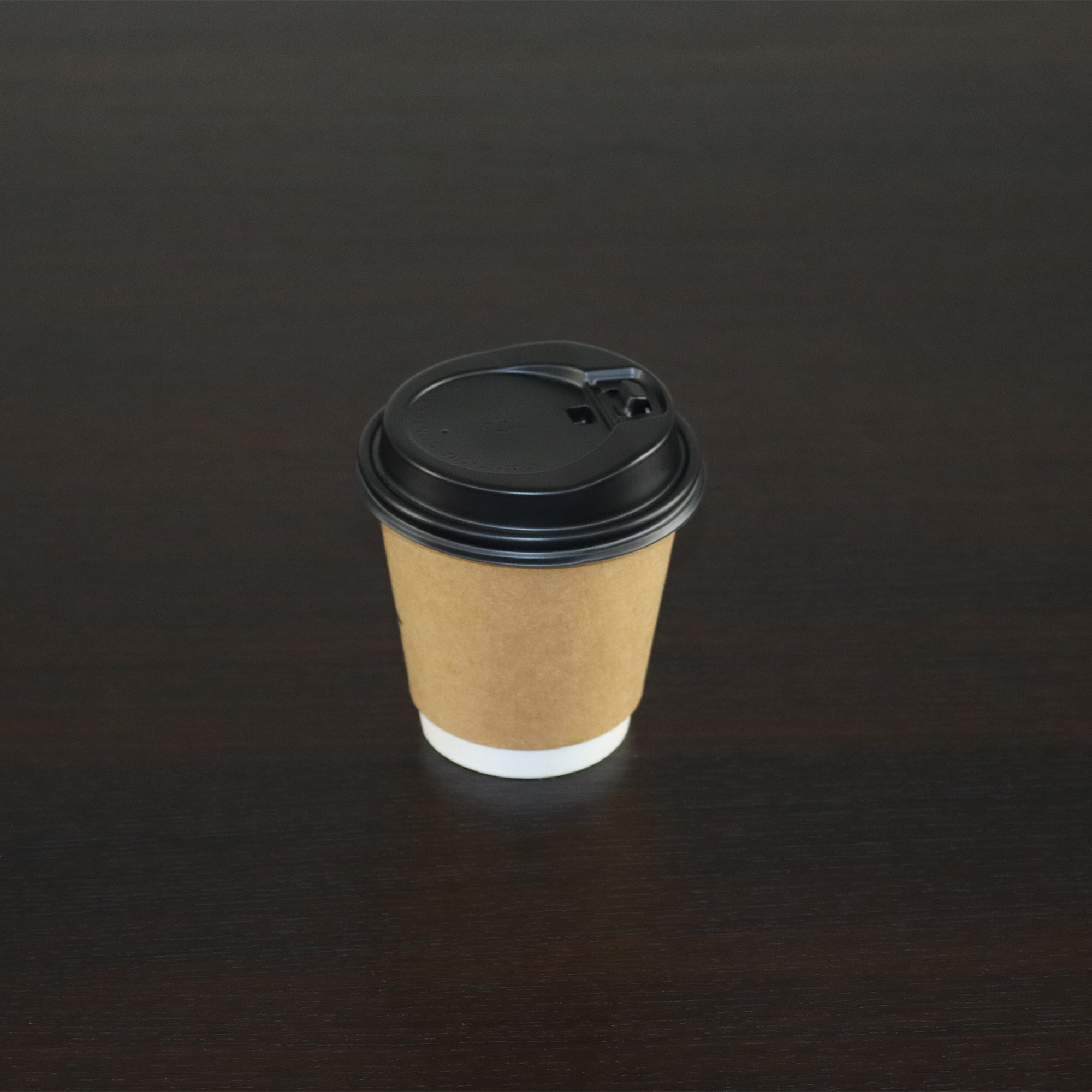 Double Wall Coffee Cup 8oz + Black Lid - Mascatrans
